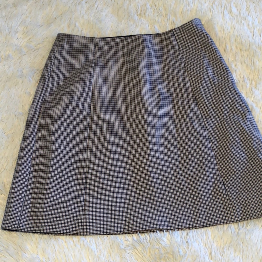 Aritzia Babaton Modern Mini Plaid Skirt Sz 6